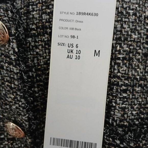 Goelia Black Tweed Dress - Picture 3 of 5